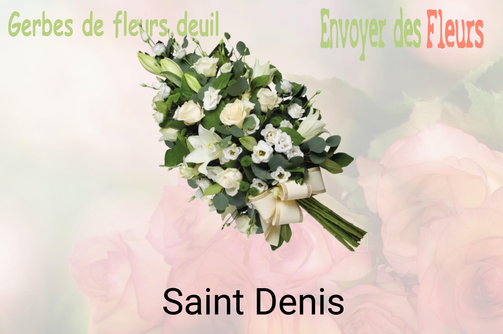Gerbe de fleurs de deuil livrée à Saint-Denis